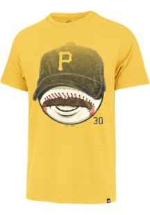 Paul Skenes Pittsburgh Pirates Gold Stache Short Sleeve Fashion Player T Shirt