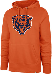 47 Chicago Bears Mens Orange Headline Long Sleeve Hoodie