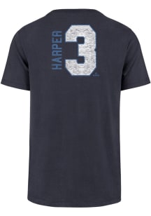 Bryce Harper Philadelphia Phillies Navy Blue City Con Franklin NN Short Sleeve Fashion Player T Sh..