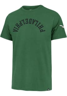 47 Philadelphia Eagles Kelly Green Upside Down Two Peat Franklin Short Sleeve Fashion T Shirt