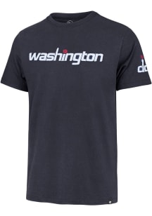 47 Washington Wizards Navy Blue Franklin Fieldhouse Retro Logo Short Sleeve Fashion T Shirt