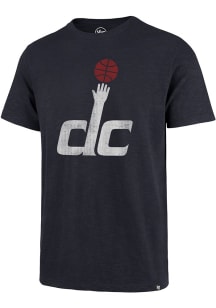 47 Washington Wizards Navy Blue Grit Scrum Retro Logo Short Sleeve Fashion T Shirt