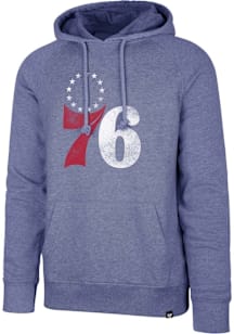 47 Philadelphia 76ers Mens Blue Raglan Match Fashion Hood