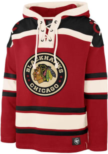 47 Chicago Blackhawks Mens Red Winter Classic Superior Lacer Design Fashion Hood