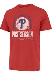 47 Philadelphia Phillies Red 2024 Postseason Participant Franklin Short Sleeve Fashion T Shirt