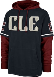 47 Cleveland Guardians Mens Navy Blue Trifecta Shortstop Fashion Hood