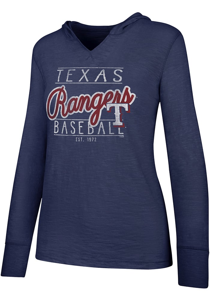 47 Texas Rangers Womens Blue Primetime Hooded Sweatshirt
