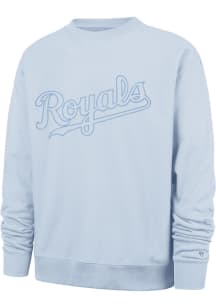 47 Kansas City Royals Mens Light Blue Trademark Foundation Long Sleeve Fashion Sweatshirt