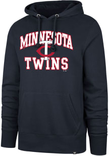 47 Minnesota Twins Mens Navy Blue Velocity Headline Long Sleeve Hoodie