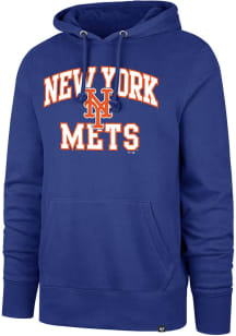 47 New York Mets Mens Blue Velocity Headline Long Sleeve Hoodie
