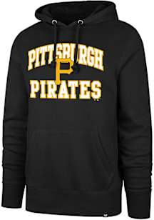 47 Pittsburgh Pirates Mens Black Velocity Headline Long Sleeve Hoodie