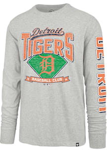 47 Detroit Tigers Grey Fair Ball Franklin Long Sleeve Fashion T Shirt