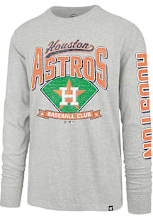 47 Houston Astros Grey Fair Ball Franklin Long Sleeve Fashion T Shirt