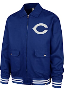 47 Chicago Cubs Mens Blue Golden Age Diamond Homestead Medium Weight Jacket