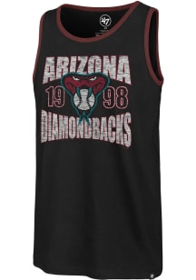 47 Arizona Diamondbacks Mens Black Upload Franklin Short Sleeve Tank Top