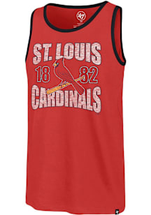47 St Louis Cardinals Mens Red Upload Franklin Short Sleeve Tank Top