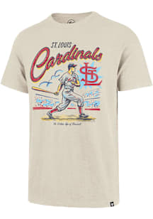 47 St Louis Cardinals Tan Golden Age Scrum Short Sleeve Fashion T Shirt