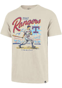 47 Texas Rangers Tan Golden Age Scrum Short Sleeve Fashion T Shirt