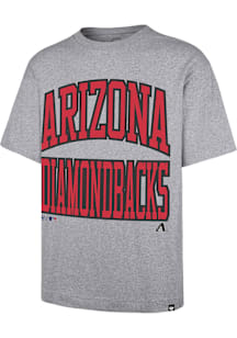 47 Arizona Diamondbacks Grey Smoke Stack Foundation Short Sleeve Fashion T Shirt