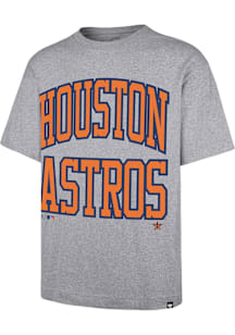 47 Houston Astros Grey Smoke Stack Foundation Short Sleeve Fashion T Shirt