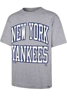 47 New York Yankees Grey Smoke Stack Foundation Short Sleeve Fashion T Shirt
