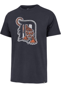 47 Detroit Tigers Navy Blue Premier Franklin Coop D Tiger Logo Short Sleeve Fashion T Shirt