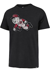 47 Cincinnati Reds Black Premier Franklin Coop Running Man Short Sleeve Fashion T Shirt
