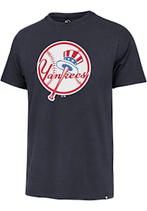 47 New York Yankees Navy Blue Imprint Franklin Primary Logo Short Sleeve Fashion T Shirt