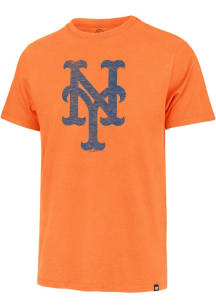 47 New York Mets Orange Premier Franklin Primary Logo Short Sleeve Fashion T Shirt