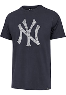 47 New York Yankees Navy Blue Imprint Franklin Cap Logo Short Sleeve Fashion T Shirt