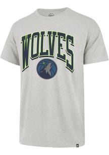 47 Minnesota Timberwolves Grey Walk Tall Franklin Short Sleeve Fashion T Shirt