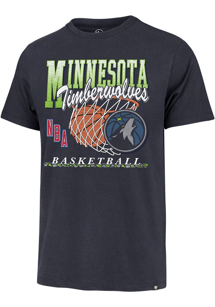 47 Minnesota Timberwolves NAVY Buckets Franklin Short Sleeve