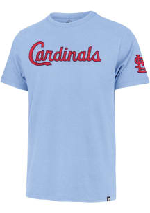 47 St Louis Cardinals Light Blue Franklin Fieldhouse Wordmark Short Sleeve Fashion T Shirt