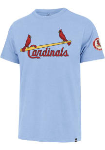 47 St Louis Cardinals Light Blue Franklin Fieldhouse Birds on Bat Short Sleeve Fashion T Shirt
