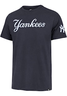 47 New York Yankees Navy Blue Franklin Fieldhouse Wordmark Short Sleeve Fashion T Shirt