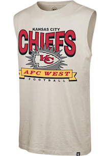 47 Kansas City Chiefs Mens White Twelve Six Muscle Tank Short Sleeve Tank Top