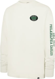 47 Philadelphia Eagles White Retro Tide Sweep Mountak Foundation Long Sleeve Fashion T Shirt