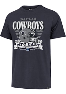 47 Dallas Cowboys Navy Blue Stripe Splash Franklin Short Sleeve Fashion T Shirt