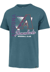 47 Arizona Diamondbacks Teal Side Arm Franklin Short Sleeve Fashion T Shirt