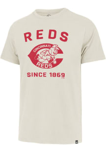 47 Cincinnati Reds White Duster Franklin Short Sleeve Fashion T Shirt