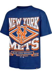 47 New York Mets Blue Heater Foundation Short Sleeve Fashion T Shirt