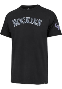 47 Colorado Rockies Black Franklin Fieldhouse Team Short Sleeve Fashion T Shirt