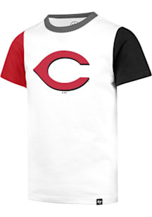 47 Cincinnati Reds Youth White Imprint Short Sleeve Fashion T-Shirt