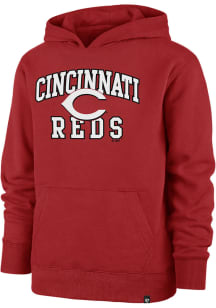47 Cincinnati Reds Youth Red Velocity Long Sleeve Hoodie
