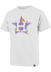 47 Houston Astros Girls White Spring Up Short Sleeve Tee