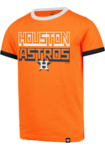 47 Houston Astros Youth Orange Jump Up Short Sleeve Fashion T-Shirt