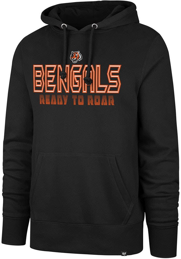 47 Cincinnati Bengals Mens BLACK Byline Headline Hoodie - 480007112