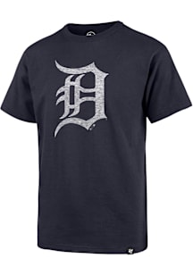 47 Detroit Tigers Youth Navy Blue Grit Vintage Short Sleeve T-Shirt
