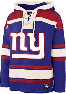 47 New York Giants Mens Blue Superior Lacer Fashion Hood
