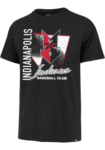 47 Indianapolis Indians Black Side Arm Franklin Short Sleeve Fashion T Shirt